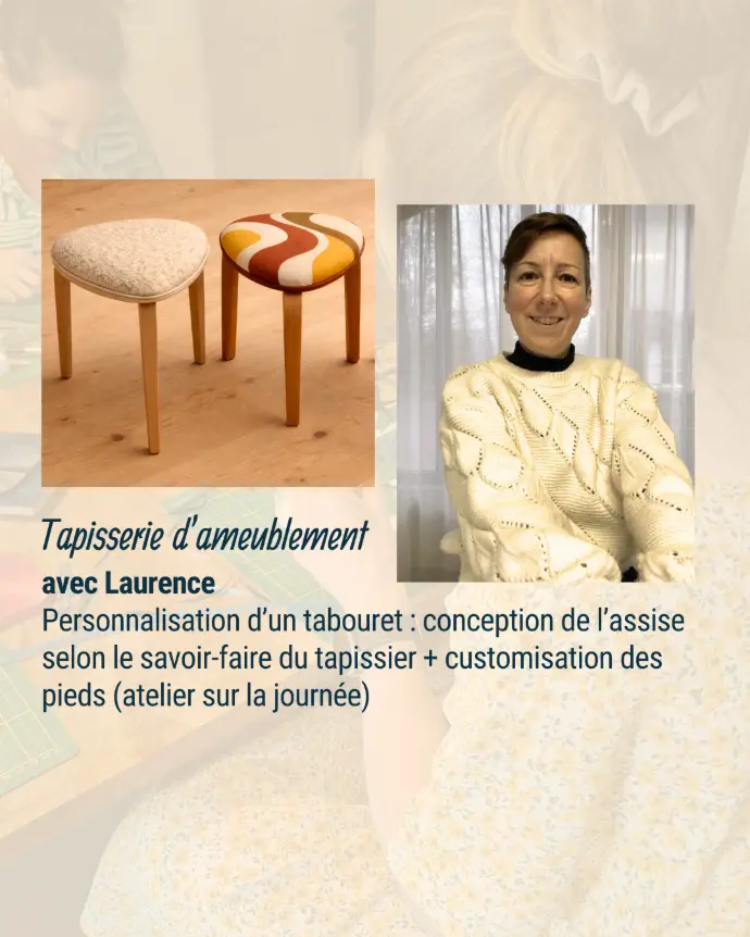 tapisserie d'ameublement artisanat retraite créative