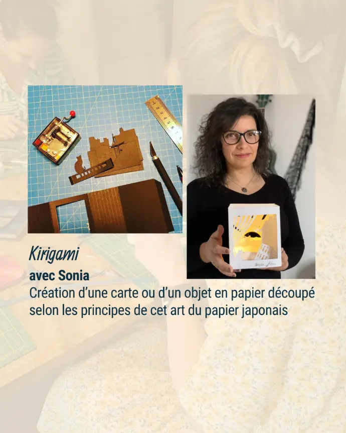 Kirigami art du papier retraite créative