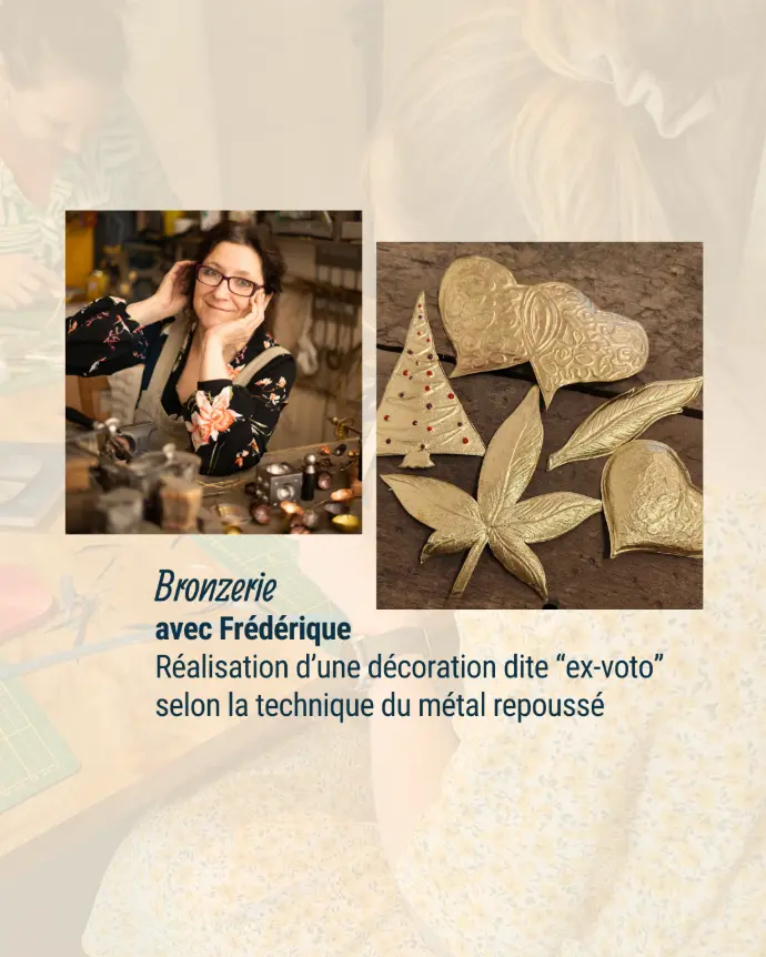 Bronzerie atelier manuel retraite créative