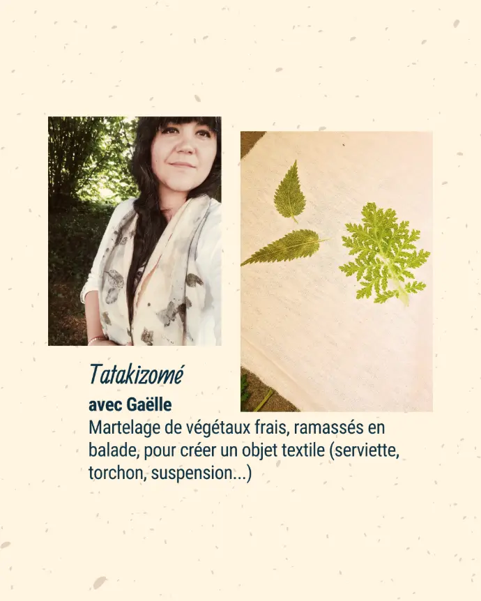 Atelier manuel tatakizomé
